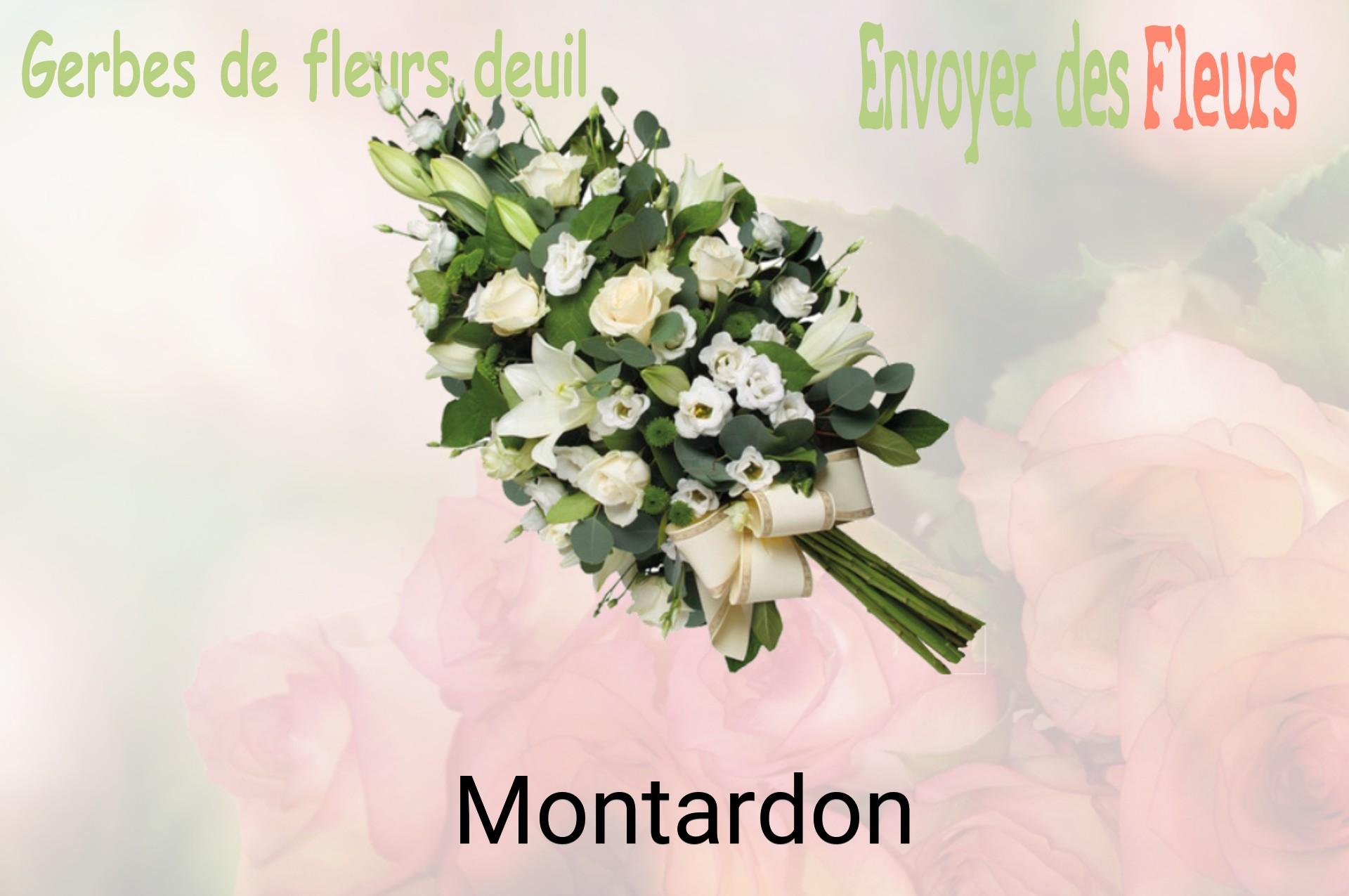 Gerbe de fleurs de deuil livrée à Montardon
